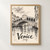 Rialto Bridge from the Grand Canal full-bleed print styled in Front oak frame - corrected opening; frame and props not included