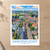 Amersfoort city view bordered print styled in Unframed sheet - corrected A-series; frame and props not included