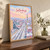 Sultanbeyli city view full-bleed print styled in Original angled oak-console; frame and props not included