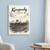 Karagandy city view full-bleed print styled in White frame / blue sitting room; frame and props not included