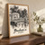 Bucheon-si city view full-bleed print styled in Original angled oak-console; frame and props not included