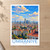 Umraniye city view bordered print styled in Unframed sheet - corrected A-series; frame and props not included