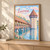 Chapel Bridge and Water Tower full-bleed print styled in Light oak-console; frame and props not included