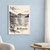 Buttermere from the northern shore full-bleed print styled in White frame / blue sitting room; frame and props not included