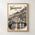 Varanasi Dashashwamedh Ghat from the Ganges full-bleed print styled in Front oak frame - corrected opening; frame and props not included