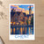 Ghent Graslei waterfront bordered print styled in Unframed sheet - corrected A-series; frame and props not included