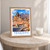 Teide from Roques de Garcia bordered print styled in Oak frame / bedside table; frame and props not included