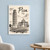 Leaning Tower from Piazza dei Miracoli full-bleed print styled in White frame / blue sitting room; frame and props not included