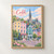 Cobh Cathedral above the Deck of Cards houses full-bleed print styled in Front oak frame - corrected opening; frame and props not included