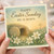 Easter Sunday Card - He Is Risen - Empty Tomb, Sunrise and Cross with White Lilies - Christian Religious Easter Greeting Card