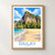 Railay Phra Nang beach limestone cliffs bordered print styled in Front oak frame - corrected opening; frame and props not included
