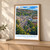 Greater Sudbury city view bordered print styled in Light oak-console; frame and props not included