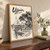 Ujjain city view full-bleed print styled in Original angled oak-console; frame and props not included