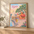 Ujjain city view full-bleed print styled in Light oak-console; frame and props not included