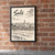 Salé city view full-bleed print styled in Black frame / exposed brick; frame and props not included