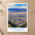Toluca city view bordered print styled in Unframed sheet - corrected A-series; frame and props not included