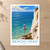 Beachy Head lighthouse from clifftop bordered print styled in Unframed sheet - corrected A-series; frame and props not included