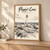 Peggy's Cove Lighthouse full-bleed print styled in Light oak-console; frame and props not included