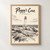 Peggy's Cove Lighthouse full-bleed print styled in Front oak frame - corrected opening; frame and props not included