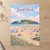 Burgh Island from Bigbury beach full-bleed print styled in Unframed sheet - corrected A-series; frame and props not included