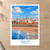 Salé city view bordered print styled in Unframed sheet - corrected A-series; frame and props not included