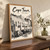 Bo-Kaap Wale Street houses full-bleed print styled in Original angled oak-console; frame and props not included