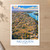 Neuquén city view bordered print styled in Unframed sheet - corrected A-series; frame and props not included