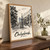 Chelyabinsk city view full-bleed print styled in Original angled oak-console; frame and props not included