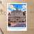 's-Hertogenbosch city view bordered print styled in Unframed sheet - corrected A-series; frame and props not included
