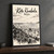 Kota Kinabalu city view full-bleed print styled in Black frame / charcoal wall; frame and props not included