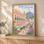 Jūnāgadh city view full-bleed print styled in Light oak-console; frame and props not included