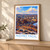 Nizhny Tagil city view bordered print styled in Light oak-console; frame and props not included