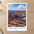 Nizhny Tagil city view bordered print styled in Unframed sheet - corrected A-series; frame and props not included