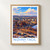 Nizhny Tagil city view bordered print styled in Front oak frame - corrected opening; frame and props not included