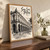 San Luis Potosí city view full-bleed print styled in Original angled oak-console; frame and props not included