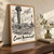 Ciudad Nezahualcoyotl city view full-bleed print styled in Original angled oak-console; frame and props not included