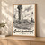 Ciudad Nezahualcoyotl city view full-bleed print styled in Light oak-console; frame and props not included