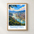 Nanping city view bordered print styled in Front oak frame - corrected opening; frame and props not included