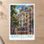 Casa Batllo facade from Passeig de Gracia bordered print styled in Unframed sheet - corrected A-series; frame and props not included