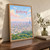 Kaohsiung city view full-bleed print styled in Original angled oak-console; frame and props not included