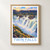 Shoshone Falls overlook bordered print styled in Front oak frame - corrected opening; frame and props not included