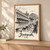 Jūnāgadh city view full-bleed print styled in Light oak-console; frame and props not included