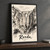 Ronda Puente Nuevo from the gorge full-bleed print styled in Black frame / charcoal wall; frame and props not included