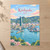 Kitakyushu city view full-bleed print styled in Unframed sheet - corrected A-series; frame and props not included