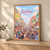 Faisalabad city view full-bleed print styled in Light oak-console; frame and props not included