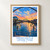 Newcastle Tyne Bridge from Gateshead bordered print styled in Front oak frame - corrected opening; frame and props not included
