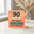 90th Birthday Card - Funny Milestone Design with '90 Really? You Sure? Amazing! Happy Birthday!' Bold Typography on Peach Background