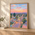 Jijiga city view full-bleed print styled in Light oak-console; frame and props not included