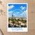 Lusail city view bordered print styled in Unframed sheet - corrected A-series; frame and props not included