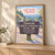 Great Smoky Mountains Newfound Gap full-bleed print styled in Light oak-console; frame and props not included